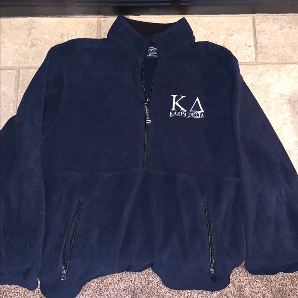 NAVY KAPPA DELTA HALF ZIP